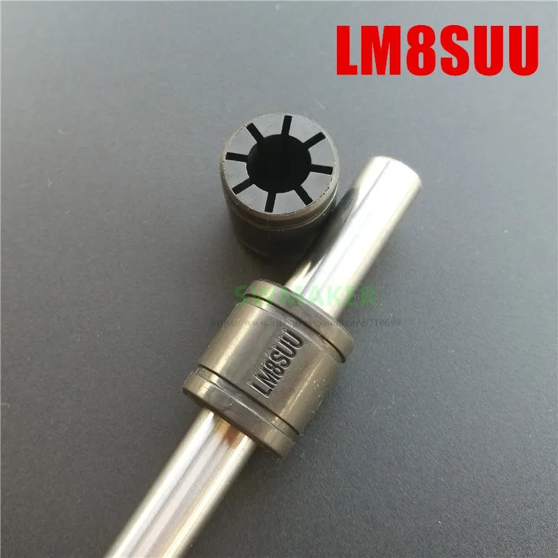 1 шт. серые Твердые полимерные LM8SUU линейные подшипники втулка 8*15*17 мм Высота 17 для