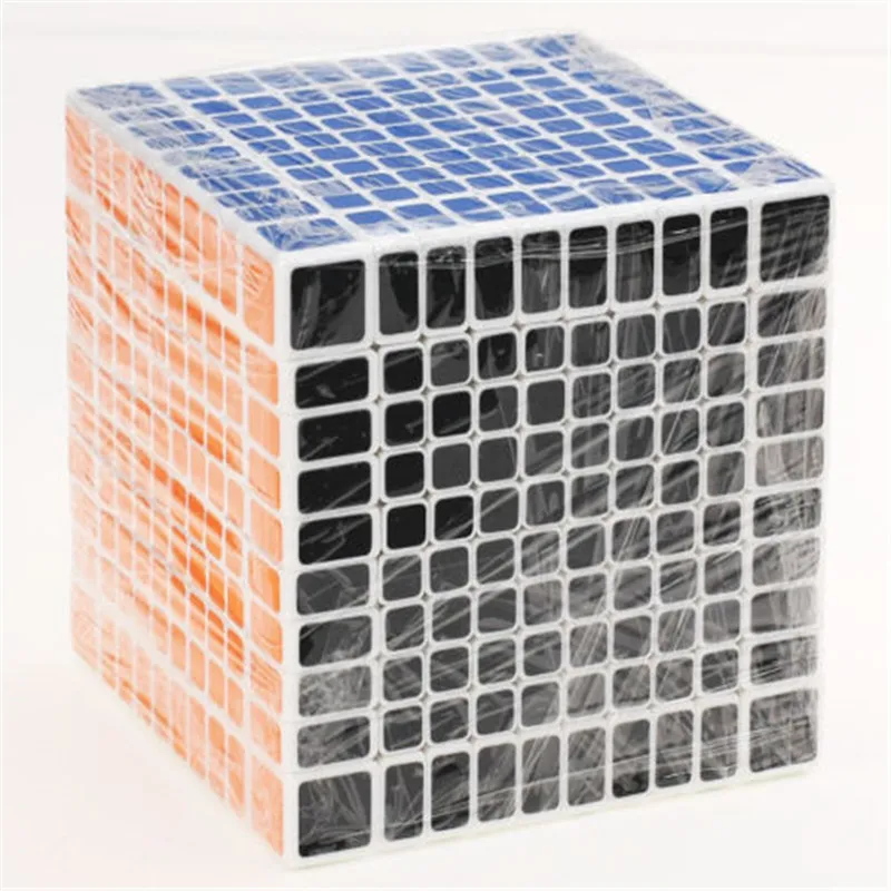 

SS 10x10x10 Speed Magic Cube Professional Twist Puzzle Intelligence Fast Ultra-Smooth Speed Puzzle Cube Kids Toys White