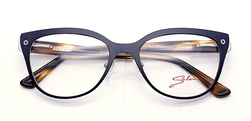 Кошачий глаз женские очки кошачий глаз оправа для женщин металлические брендовые дизайнерские оптические очки модные очки компьютерные очки