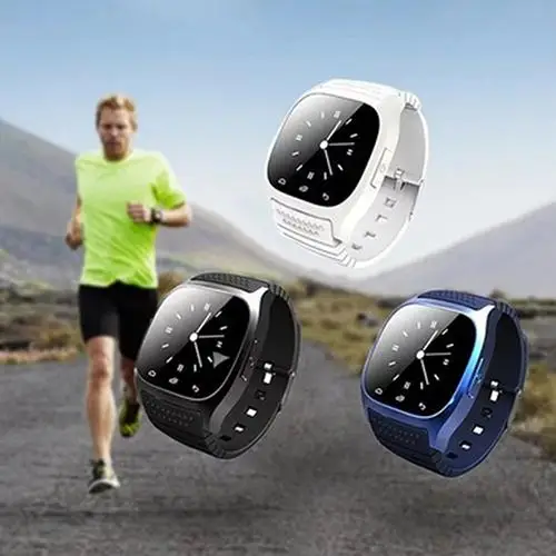 

Bluetooth Pedometer Thermometer Music Player Dial Smart Wrist Watch for Phone