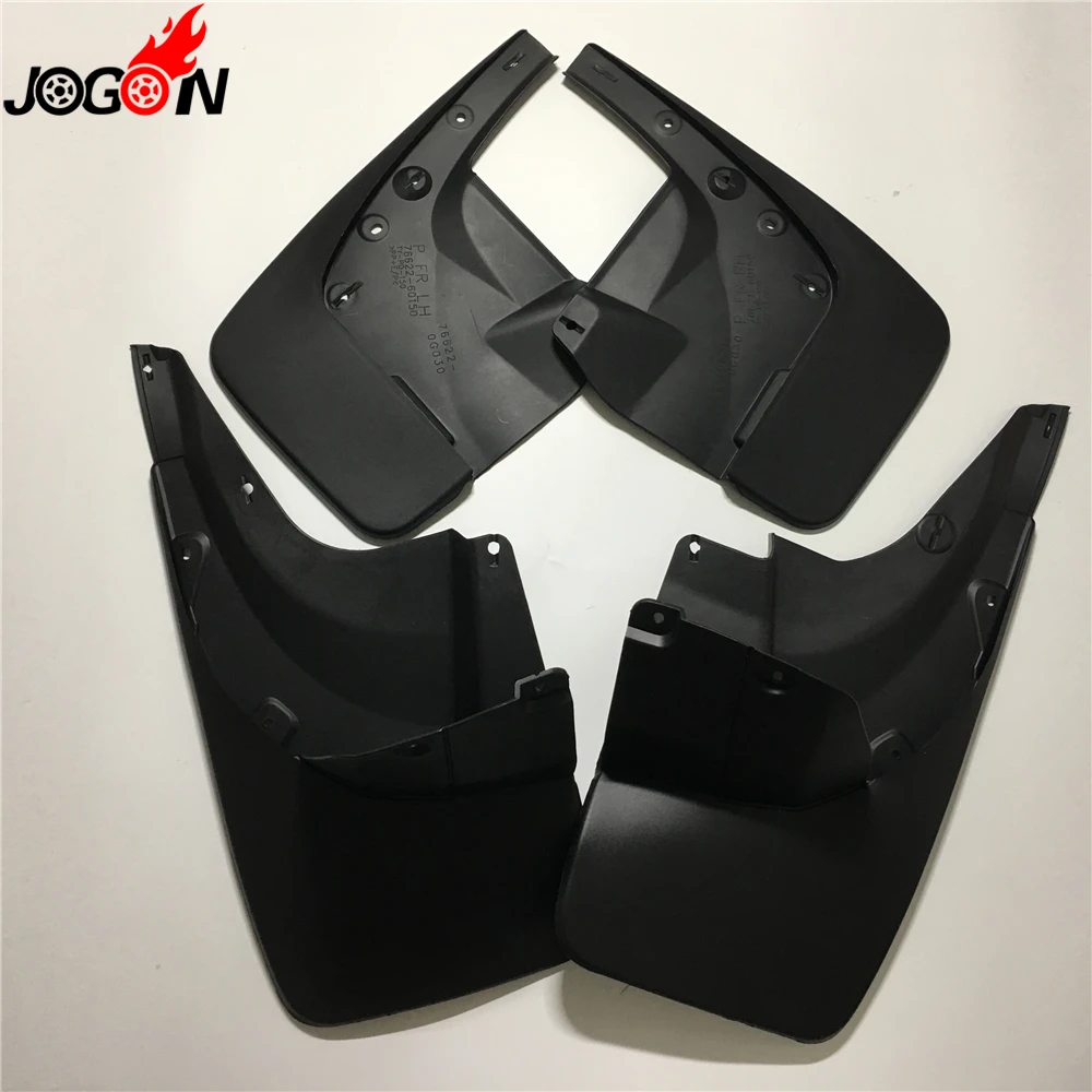 

For Toyota Land Cruiser Prado FJ150 2010 - 2017 Car Front & Rear Mud Fender Flaps Splash Guards Mudflaps Mudguard 4PCS Black