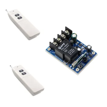 

Wide Voltage DC 12V-48V 1CH Wireless Relay Remote Control Switch Receiver & 3000M Long Range Transmitter ; 315/433Mhz