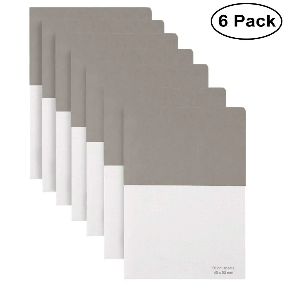 

Dot Grid Pocket Notebook, Small Journal Notebook, 3.5 x 5.5 Inch/6 Pack