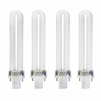 

4PCS UV Lamp Bulb 9W Tubes Light Bulbs Lamp for Nails U-shape 2-pin For Gel Nail Dryer Dryer Manicure Pedicure Nail Art Tools