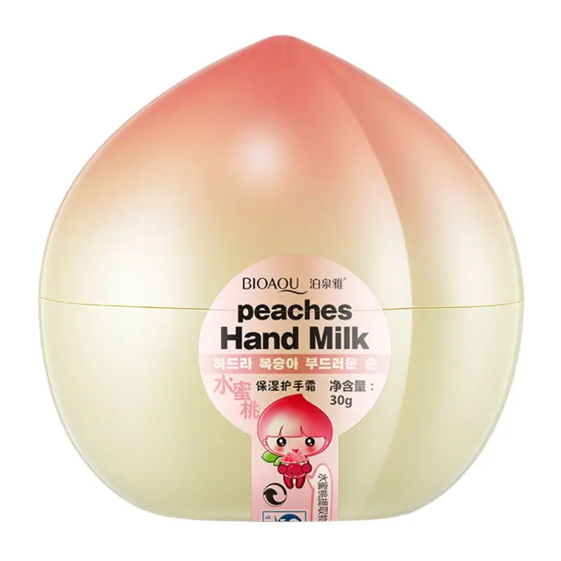 

1pcs Portable Hand Milk Cream Peach /Mango Furit Antiaging Moisturizing Hand Skin Care Creamxgrj