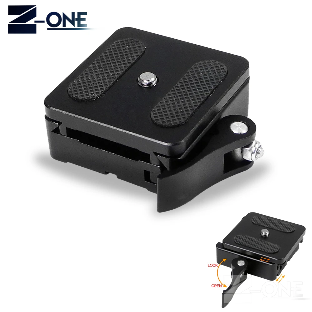 Aluminum Quick Release Clamp 50mm fit RRS Gitzo ARCA SWISS 3/8" Ball