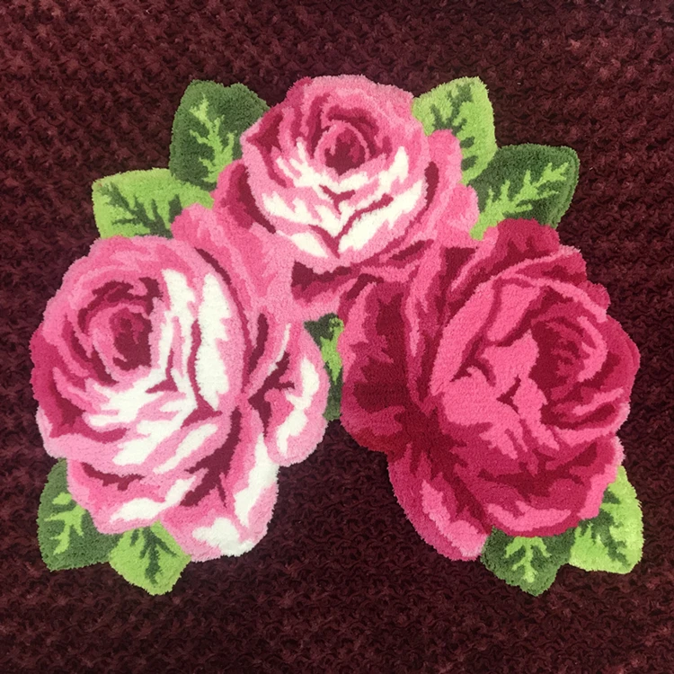 3D Красная роза ковер для ванной комнаты ковер для гостиной ковер розовая роза коврики с изображением цветов коврики для ванной противоскользящие
