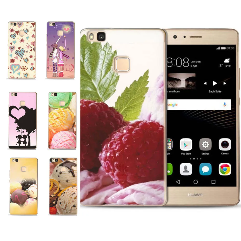 MLCRIYG мягкий чехол для телефона Huawei P9 Lite/P8 Lite/P10 Lite TPU цветное мороженое симпатичный