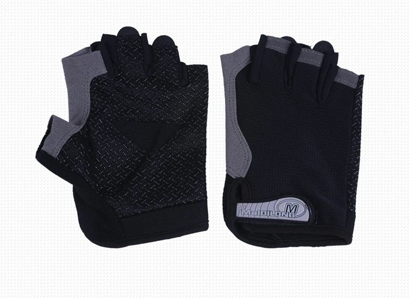 Summer menwomen fitness gloves gym weightlifting cycling yoga bodybuilding training thin breathable non-slip half finger gloves (31)