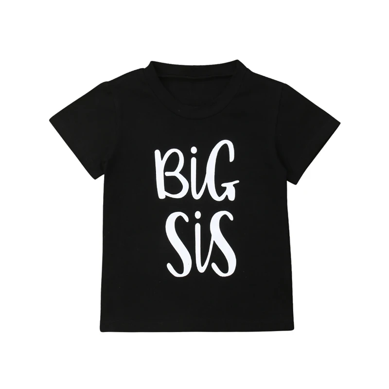 Семейная одежда новая рубашка с большой сестренкой футболка с маленьким братом детская одежда Детский костюм топы для мальчиков и девочек, одинаковые комплекты для семьи