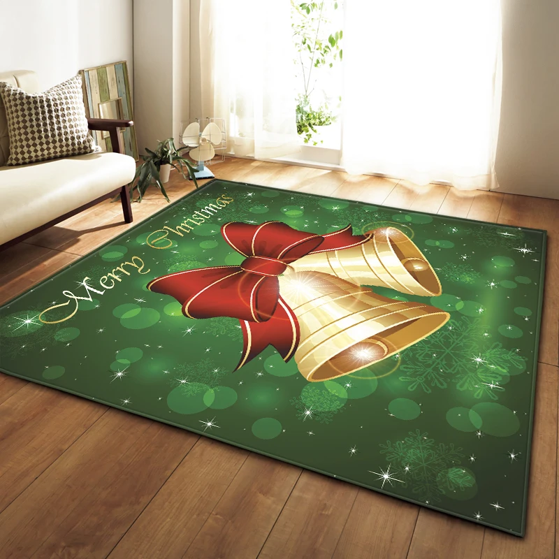 Рождественские декоративные коврики 3D Санта Клаус ковры для детской комнаты игровой коврик фланелевый пены памяти ковер для гостиной