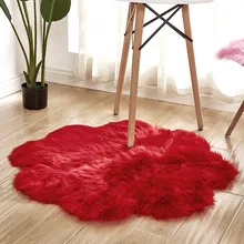 Коврики Нескользящие коврики ворсистые мягкие пушистые искусственный мех ковер домашний tappeto cucinatapete Рождественский Декор мягкая искусственная овечка