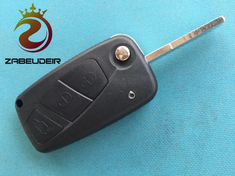 

ZABEUDEIR 1pc new replacement Flip Key case cover BLACK For Fiat CROMA LINEA SCUDO STILO FIORINO BRAVO 3 Button FOB REMOTE shell