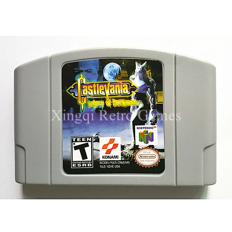 

Nintendo 64 Game Castlevania Legacy of Darkness Video Game Cartridge Console Card English Language US Version