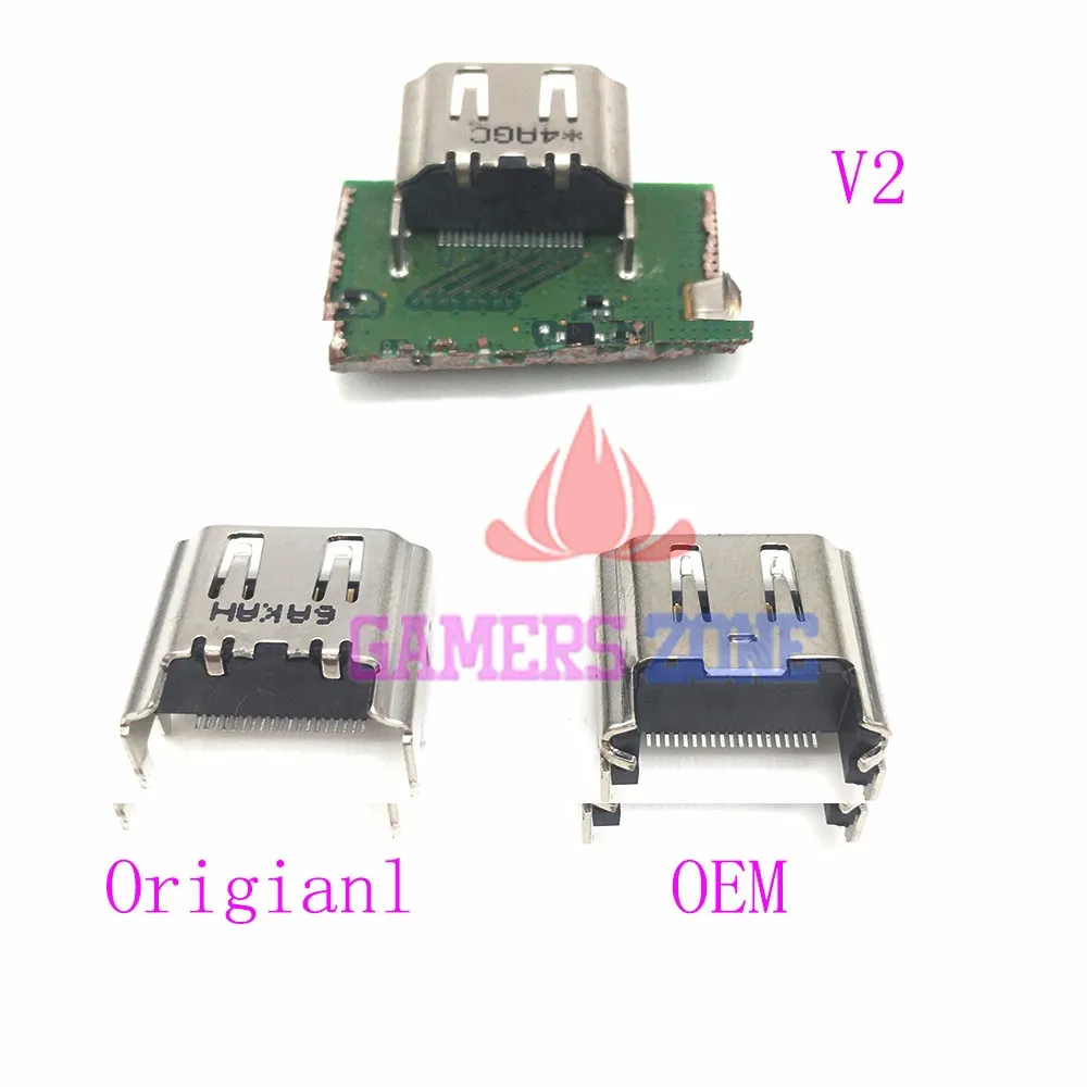 10 шт. новый оригинальный или OEM V2 разъем HDMI для Sony PlayStation 4 PS4|socket hdmi|original newsocket connector |