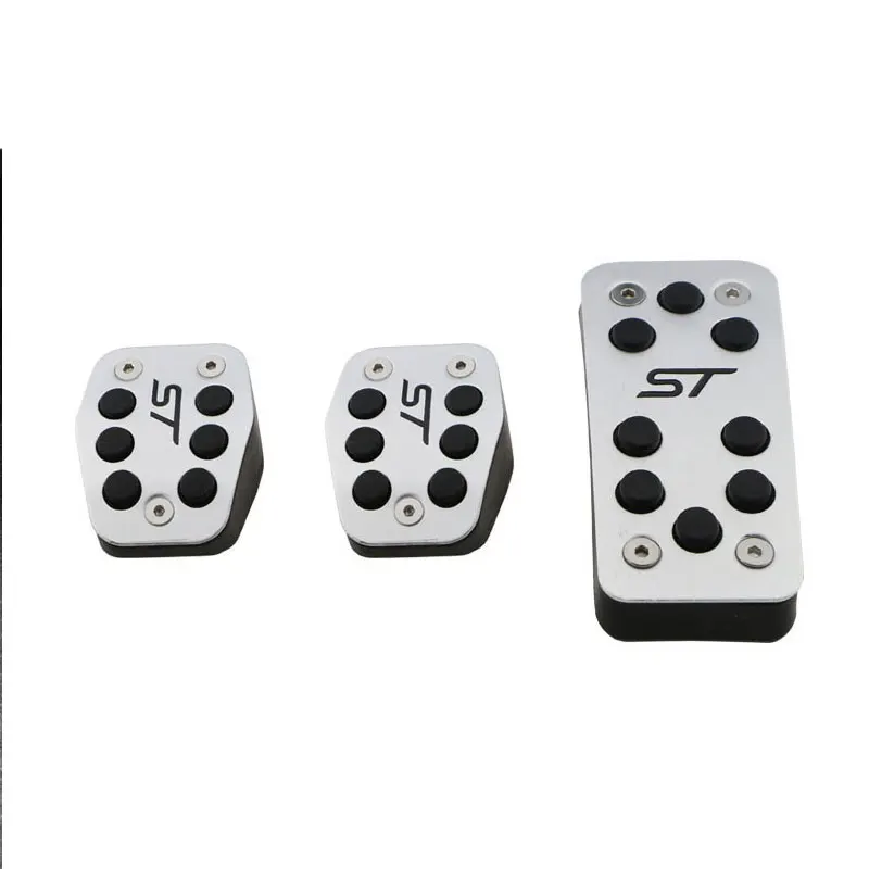 Color My Life Car Accelerator Pedal Brake Pedal Clutch Pedals Cover for Ford Focus 2 MK2 3 4 MK3 MK4 Kuga Escape ST 2005-2017
