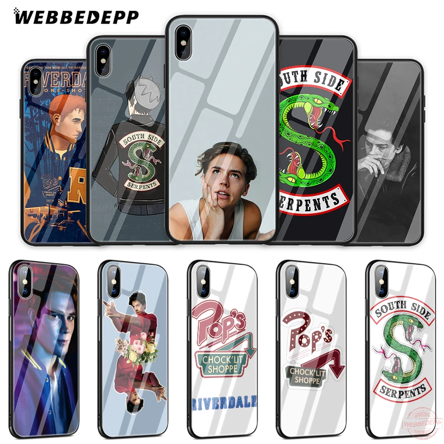 WEBBEDEPP TV Riverdale чехол для телефона из закаленного стекла Apple iPhone XS Max XR X 8 7 6S Plus 5S SE |