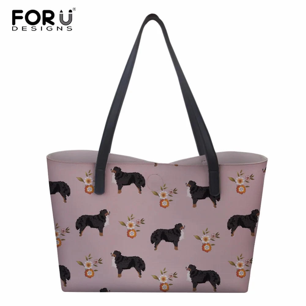 FORUDESIGNS/колли искусственная кожа сумки в руку большая женская сумка с цветочным