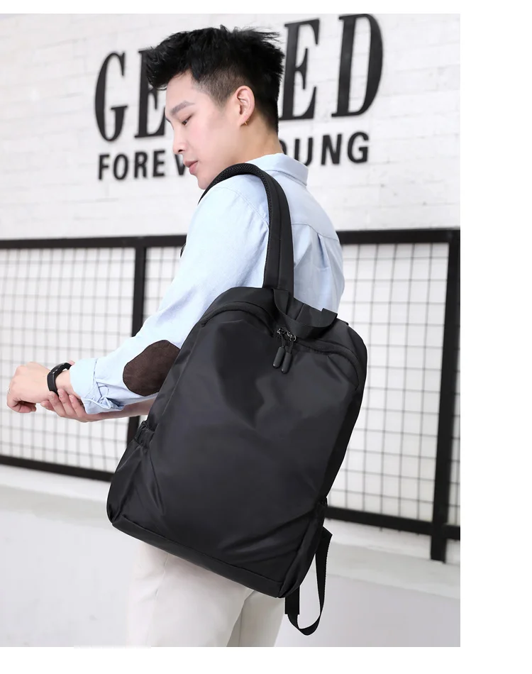 Водонепроницаемый мужской черный рюкзак для путешествий 15,6 дюймов рюкзаки для ноутбука с Usb зарядкой школьный рюкзак мужские нейлоновые школьные сумки