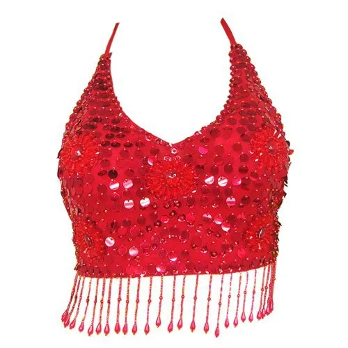 

2016 Sexy Women Belly Dancing New Tassels Bra Belly Dance Suit Hit Colors Stage Show Clothing NMMT9001