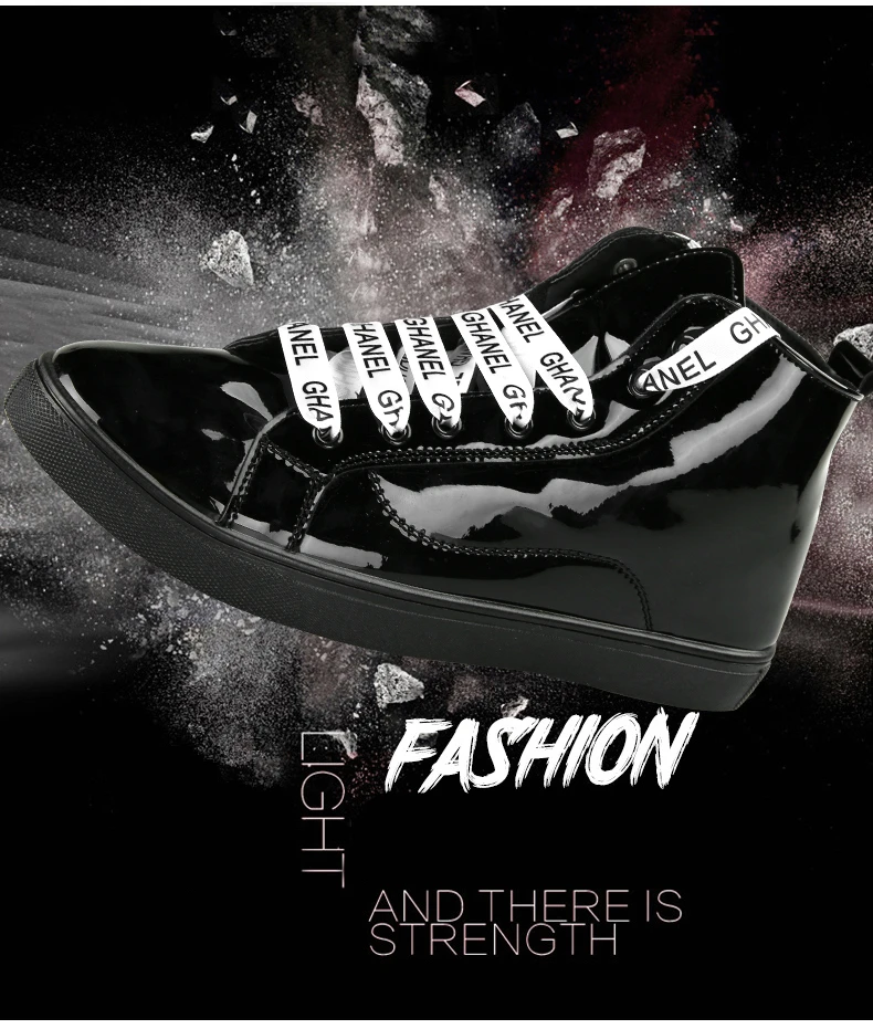 DESERT RAM Brand Boots Men Glittering Leather Shoes Street Style Canvas Bot Fashion Sneakers Waterproof Male Casual Ankle Boot (2)