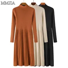 2018 Autumn Winter Sweater Dresses Women Warm Sexy Silm Long Sweater Women Female O neck Long Sleeve Knitted Pullovers Vestidos