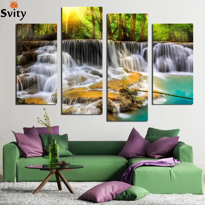 Распродажа стены изображение печати холст роспись арт пейзаж дерево home decor