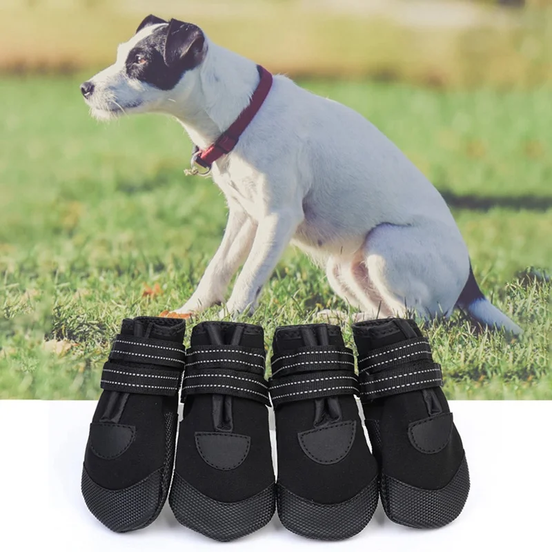 Waterproof Winter Pet Dog Luminous Shoes Anti-slip Rain Snow Boots Thick Warm For Small Dogs Puppy Socks Booties Pet Product