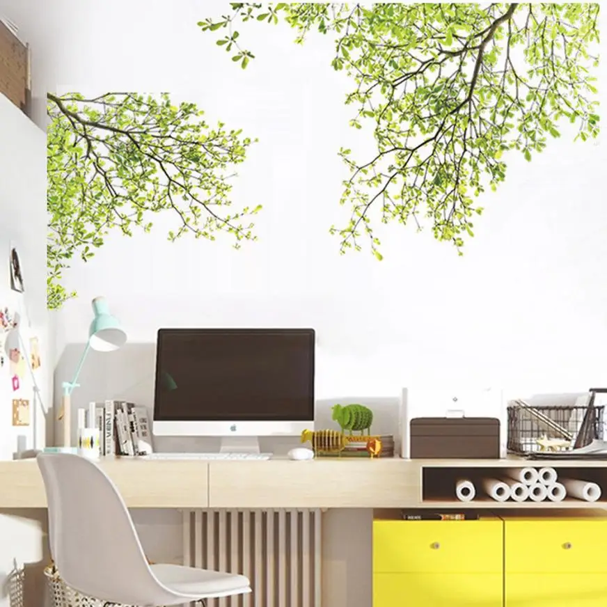 Wall Sticker Nature Leaves Home Household Room Wall Sticker Mural Decor