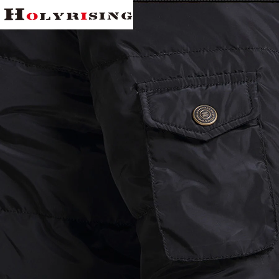 Holyrising пуховик для мужчин Зимняя Повседневная парка толстые пальто теплая куртка