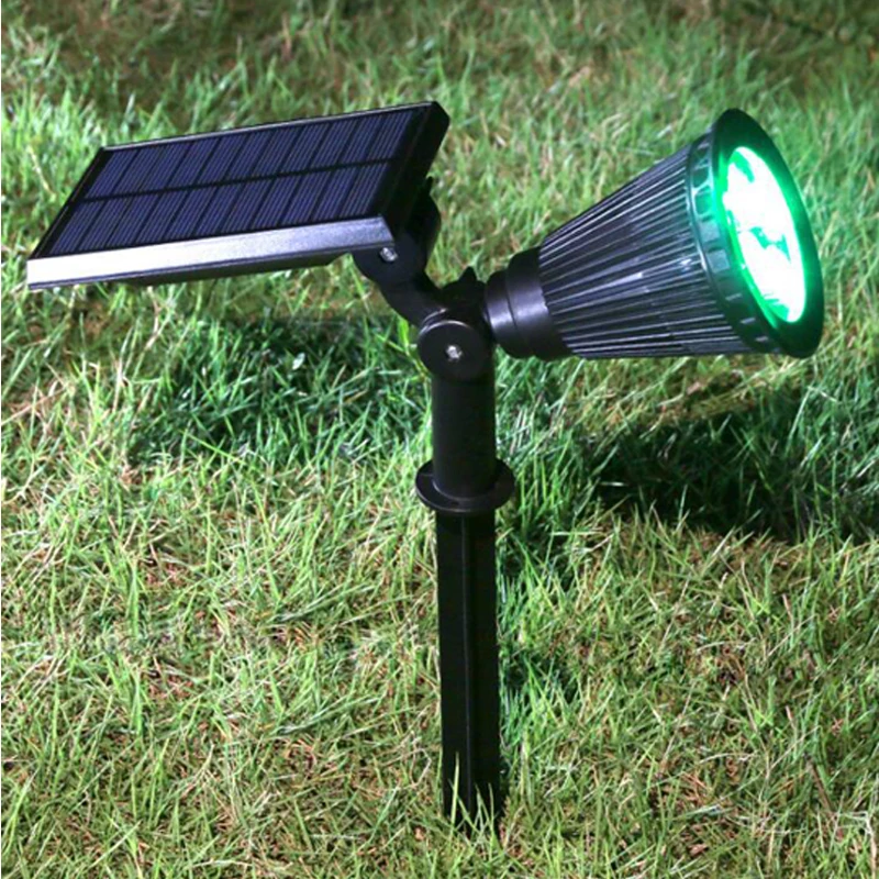 Solar do Jardim Holofotes ao ar Livre à Prova Movido a Energia Solar Lâmpadas Lâmpada Levou d' Água Abs 4leds Parede Luzes Gramado Luz Led 2 Lâmpadas solares