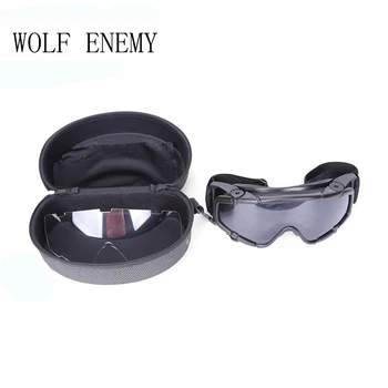 

Tactical Paintball Airsoft Glasses anti fog Ballistic Goggles For Helmet (Dark Earth) TB424