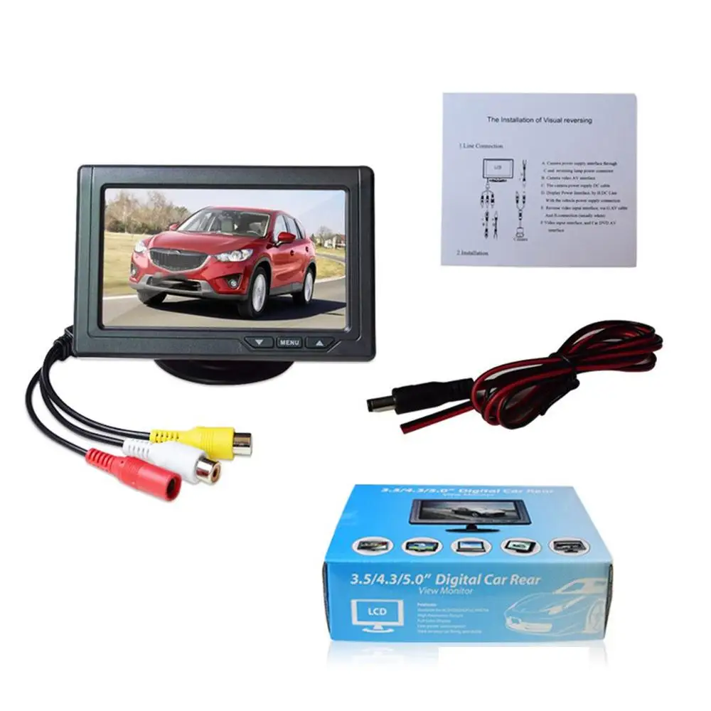 

Car Display 4.3 Inch Hd Tft Digital Lcd Screen Small Tv Two-Way Av Input Reversing Priority Two-way Video Input