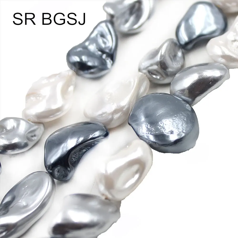

Free Shipping 11-14mm Mixed Random Colors Natural MOP Shell OF Pearl Jewelry Making Beads Strand 15"