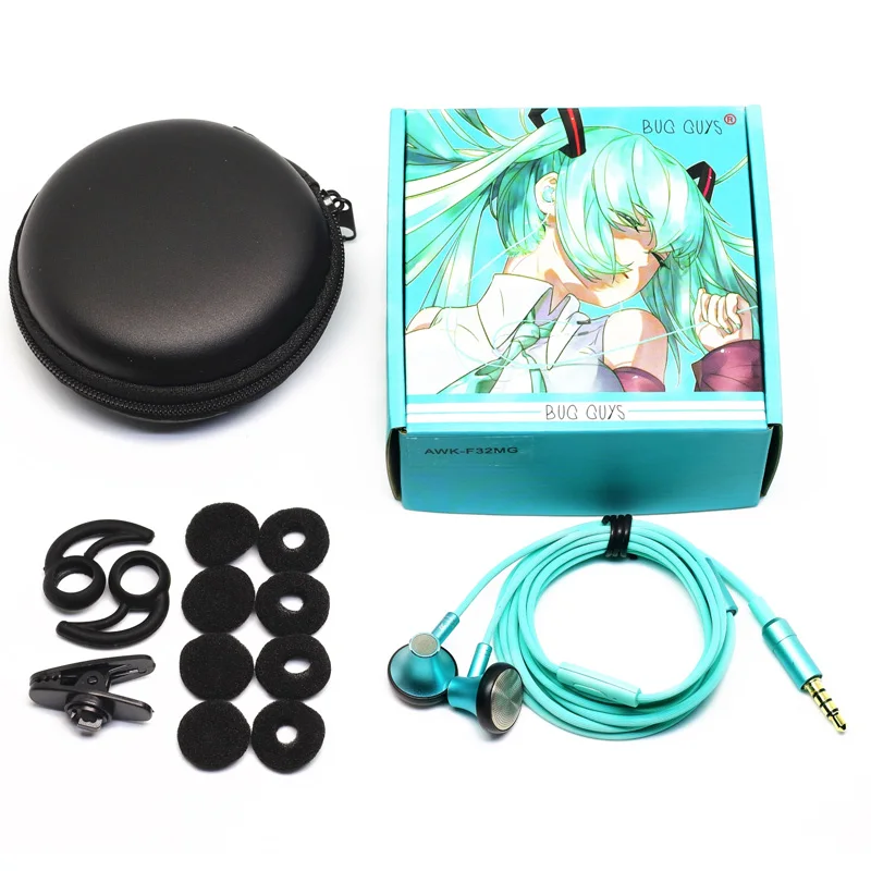 New Seahf Awk F32mg In Ear Earphone 32ohms Earbud Flat Head Plug Earplugs Hifi Bass Headset Cartoon Anime Earbud With Microphone Phone Earphones Headphones Aliexpress