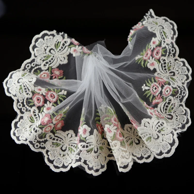 

2yds Lace Fabric Beautiful Flower Venise Lace Trim Sewing Craft Embroidered Lace For Sewing Decoration