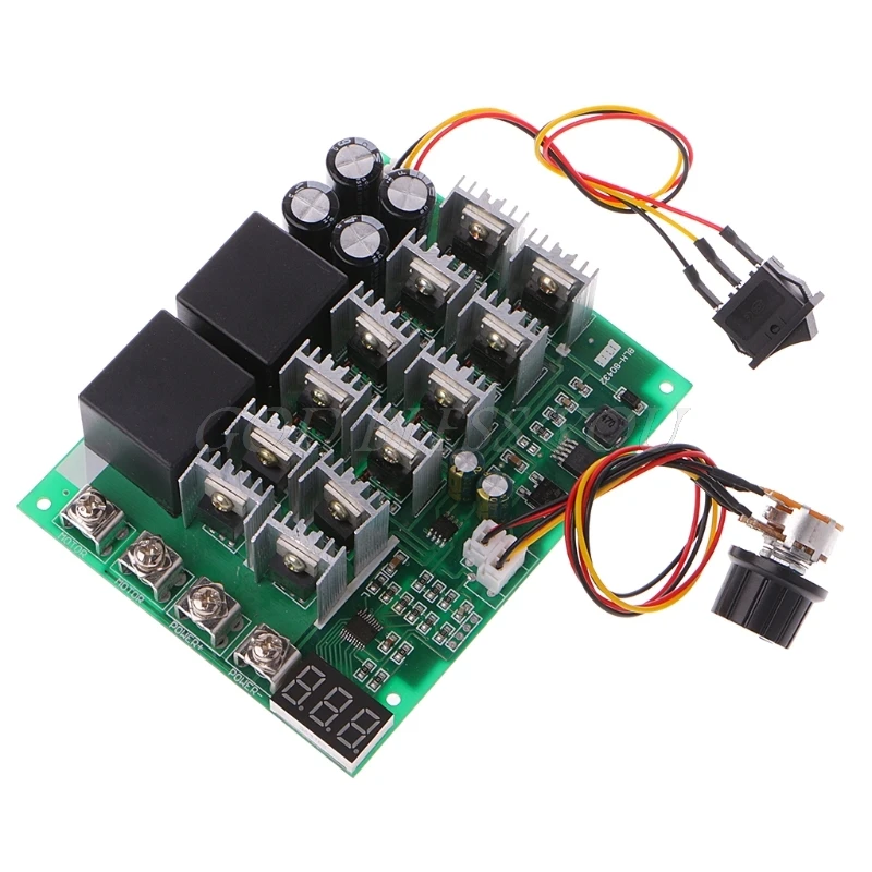 DC 10-55V 12V 24V 36V 48V 55V 100A мотор Скорость Управление ШИМ HHO RC обратный переключатель с