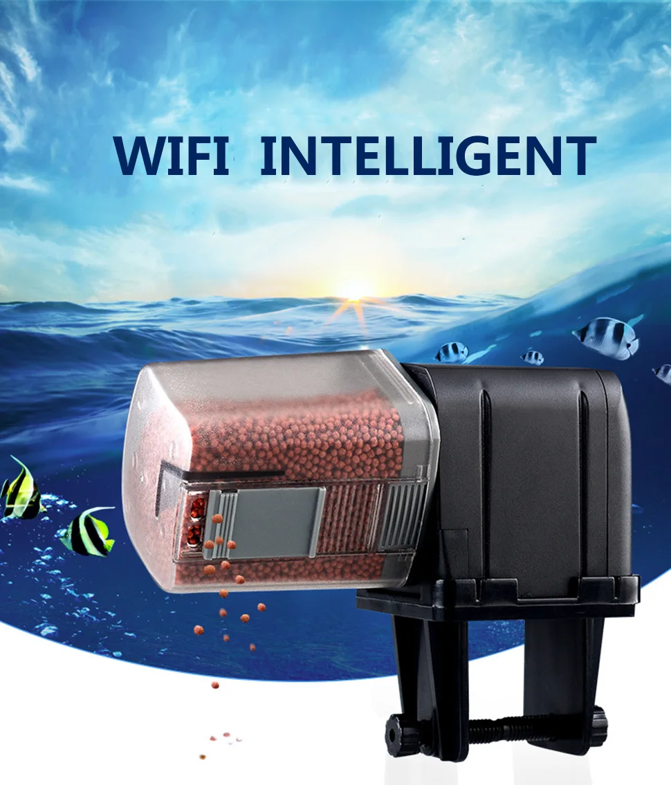 Nicrew Фидер для рыбалки, автоматическая Фидер для рыбы, Wi-Fi, дистанционное управление, автоматические кормушки для аквариума, кормушка для еды