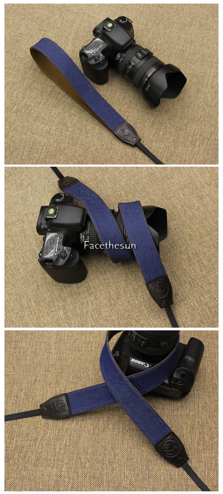 Vintage canvas camera strap belt ST-9