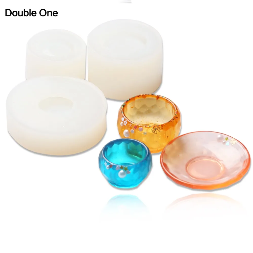 Большая и маленькая тарелка для посуды силиконовая смола форма изготовления