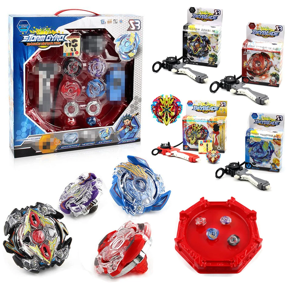 New 4pcs set Beyblade Arena Spinning Top Metal Fight Beyblad Beyblade Metal Fusion Children Gifts Classic