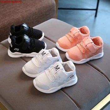 

New Children Shoes Girls Boys Sport Shoes Antislip Soft Bottom Kids Fashion Sneaker Comfortable Breathable Mesh Baby Shoe
