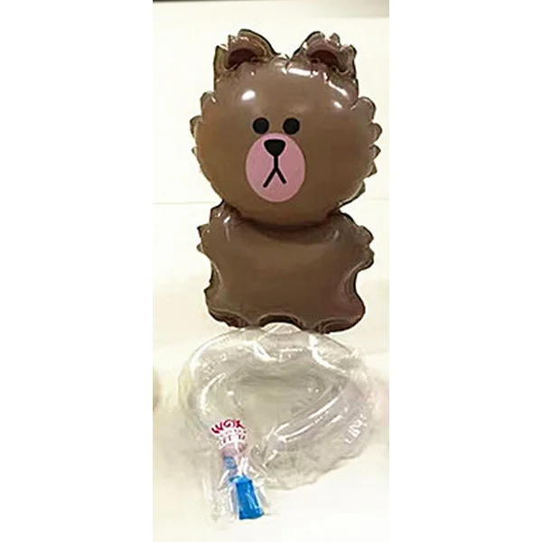 50 шт./лот воздушный шар на запястье Детские вечерние принадлежности, подарок на день рождения браслет мультфильм животных классическая игрушка воздушные шары - Цвет: brown bear