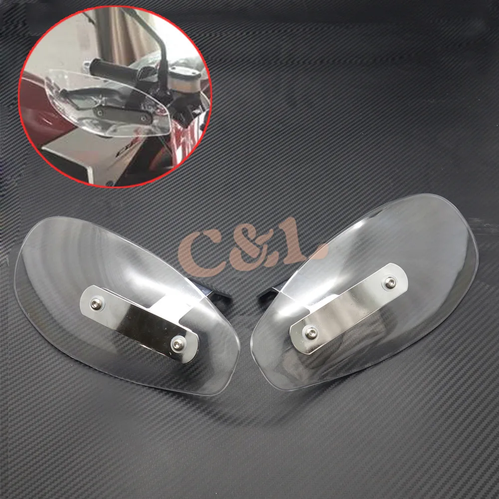 

Motorcycle Clear Hand Guard Wind Deflector For Harley Softail Glide Cruiser