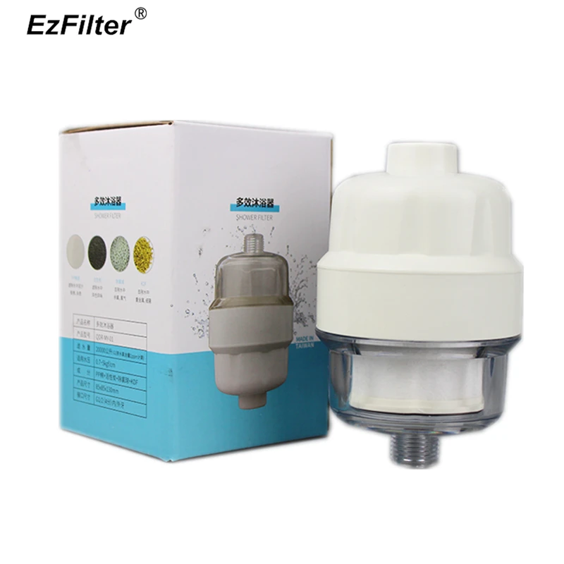 

Bathroom Multi-stage Shower Filter Bathing Mineral Water Filter Health Softener Chlorine Removal Antibacterial 1/2" Port
