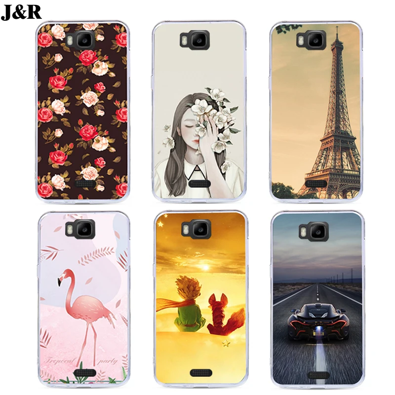 J&ampR Pattern Phone Case For Huawei Y541 y560-u02Silicone Soft TPU Cover for Honor Bee y541 y541-u02/Y5C Cases |