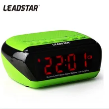 LEADSTAR MX-18 Portátil Mini Wirelss Alarma Altavoces Bluetooth Llamadas Manos Libres Pantalla LCD Control de App Apoyo TF Tarjeta