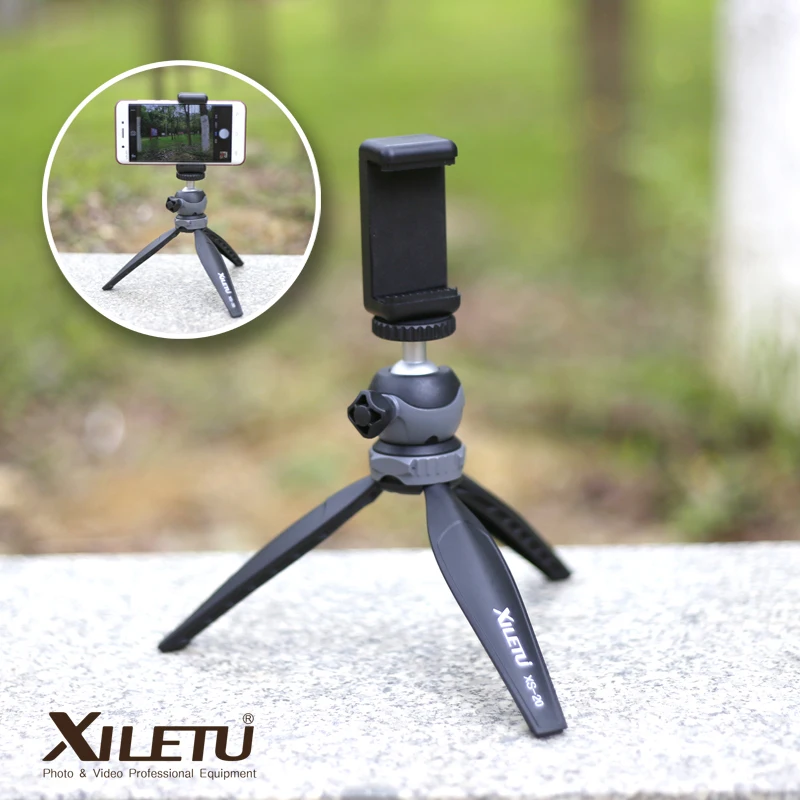 XILETU XS-20 Mini Desktop Compact Tripod Tabletop with Detachable Ball head for Camera Mirrorless Smart phone | Электроника