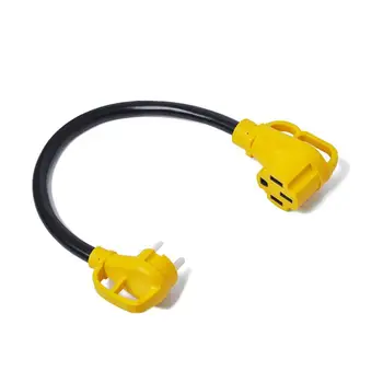 

Adeeing RV Yacht Power Conversion Plug 30A Male to 50A Female High strength material Conversion Plug Total Length 60cm r30