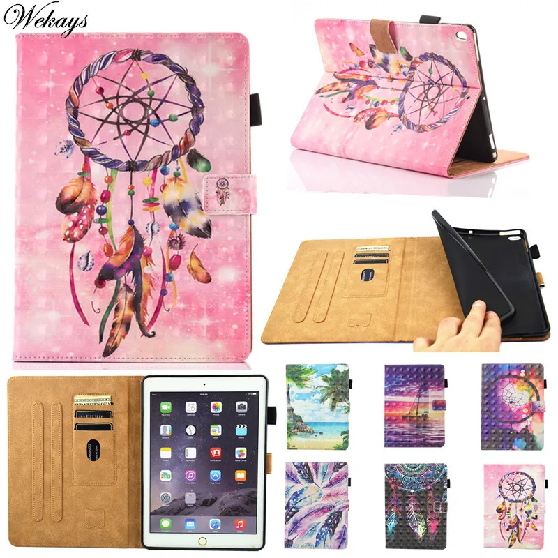 

Wekays Case For Apple IPad Air 2 Cartoon PU Leather Flip Fundas Case For Coque IPad Air 2 IPad 6 Tablet Cover Case For IPad Air2